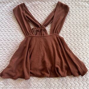 Free People Ribbed Flowy Top